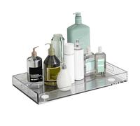 Plateau Acrylique Organisateur Transparent Ménager | Plat De Service Rectangle Pour Dessert, Toiletterie, Snack, Apéritif, Fruits, Petit-Déjeuner, Fête De Maison, Mariage,