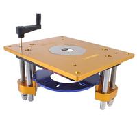Plateau amovible pour table élévatrice de routeur, alliage d'aluminium, 300 mm x 240 mm x 10 mm, épaisseur du plateau 8 mm, compatible avec des fraises jusqu'à 185 mm, trous de vis pré-percés