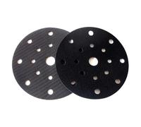 plateau auto-agrippant 2 pièces 6 pouces crochet et boucle tampon économiseur Interface Surface Protection disque 150mm protecteur for patin de ponçage ponceuse orbitale aléatoire(6 Inch 17 Holes)