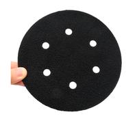 plateau auto-agrippant 2 pièces 6 pouces crochet et boucle tampon économiseur Interface Surface Protection disque 150mm protecteur for patin de ponçage ponceuse orbitale aléatoire(6 Inch 6 Holes)