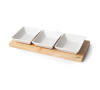 Plateau avec 3 bols Basic Lacor Blanc TU