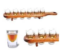 Plateau avec 6 verres shooters Multi G