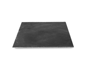 Plateau carré en ardoise naturelle Lacor Noir 40 cm