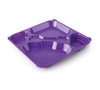 Plateau Cercle feullere perforee Lacor Violet 33x33 cm