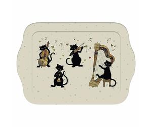 Plateau Chats Musique Instruments Kiub Bug Art PM Beige 14x20,8x2,2 cm