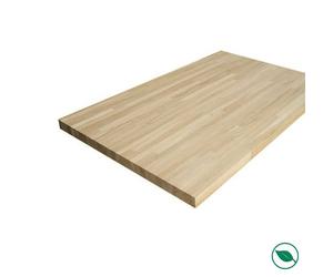 Plateau chêne massif lamellé collé abouté 1200 x 800 x 20 mm - FSC 100% FORESTEA Dimensions : 1200 mm x 800 mm x 20 mm