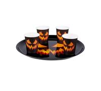 PLATEAU CITROUILLE HALLOWEEN 34 5 CM - DECORS DE TABLE HALLOWEEN BLANC