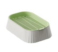 Plateau d' à chat - Polystyrène PP 19x12,5x5Cm 7,48In | Jardinière d' à chat biologique avec conception sans sol à double couche, croissance saine de l' de blé, anti-basculement | Pot d