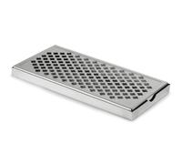 Plateau d’Egouttement Rectangulaire en Acier Inoxydable Tapis de Bar 30x15cm Bac de Récupération Amovible pour Eau et Bière Drip Tray Matériel de Bar Professionnel (1 Pièce)