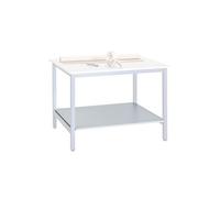 Plateau d'atelier inférieur L 120 x P 80 cm pour poste de travail debout gris