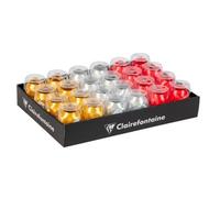 Plateau de 24 oeufs lisses 10mx7mm, Or - Assortiment