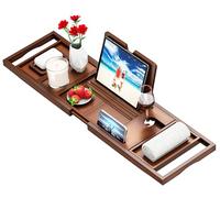 Plateau de baignoire de qualité supérieure - Table de bain pour baignoire - Taille extensible qui s'adapte à la plupart des baignoires