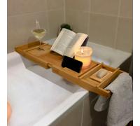 Vivezen - Plateau de Baignoire Extensible et modulable en Bambou