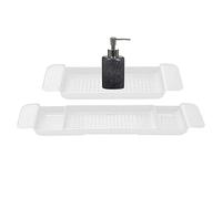 Plateau De Baignoire | Plateau De Baignoire Extensible | Caddy De Table De Baignoire Réglable en Bambou pour Salle De Bain, Plateau De Baignoire s'adapte À La Plupart des Baignoires