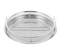 Plateau de Barbecue en Acier Inoxydable, Argenté, Facile à Nettoyer | Résiste aux Hautes Températures, Matériau Antiadhésif, Corrosion, pour Cuisson au Four à Air Chaud