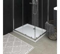 vidaXL Receveur de douche antidérapant blanc 90x70x4 cm ABS