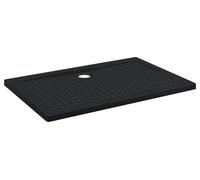 Plateau de base de douche avec des points Noir 120 x 80 x 4 cm