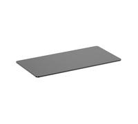 Plateau de bureau bords arrondis 150x75cm, noir