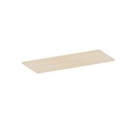 Plateau de bureau bords arrondis 180x75cm, bois naturel
