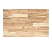 Plateau de bureau non traité - 60 x 50 x 4 cm - En bois d'acacia massif - Organiseur de bureau - Bureau - Station de travail - Goulotte de câble - Support de tiroir pour clavier - Support ergonomique