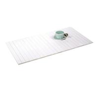 Plateau de canapé portable en bois pliable pour accoudoir de canapé (blanc)