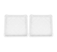 Plateau de Congélation en Plastique Blanc, Lot de 2, Empilable | Structure Panier Grillagé, pour Poisson et Produits Frais, Usage Cuisine Pro et Cellule de Surgélation