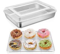 Plateau de cuisson avec couvercle et bande de refroidissement - 31 x 24 x 5 cm - Accessoires de cuisson