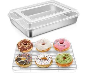 Plateau de cuisson avec couvercle et bande de refroidissement - 31 x 24 x 5 cm - Accessoires de cuisson