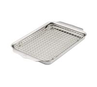 Plateau de cuisson OVENBOND 30 x 22 cm, avec grille de refroidissement, argent, acier inoxidable, Hestan
