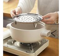 Plateau de cuisson rond en acier inoxydable pour panier à vapeur multifonctionnel Autocuiseur Support de conserve Jambes amovibles(S: 20cm in diameter)