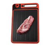 Plateau de décongélation - Plateau pour décongeler la viande | Plaque de décongélation double face, plateaux de décongélation domestiques 4 en 1 pour viande et planche à découper avec aiguiseur de