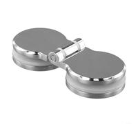 Plateau de douche avec charnière en verre, rotation à 180 degrés, charnière en verre sans cadre pour salle de bain (charnière double face)