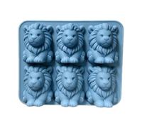 Plateau De Glace Mignon | Lion Mâle 3D À 6 Cavités À Libération Facile | Ba