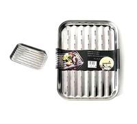 Plateau De Grill 34x24 En Acier Inox Pour Barbecue Cod.03424 Ompagrill