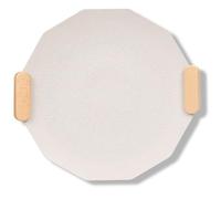 Plateau de Grill Barbecue Portable en Aluminium Blanc avec Poignées | Surface Antiadhésive, Bords Arrondis Lisses, Usage pour Crevettes et Pizza, Pique-niques, Jardin