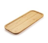 Plateau de lavabo en bambou pour organiser et exposer la décoration, plateau de comptoir de salle de bain, 36,1 x 15,2 x 2 cm