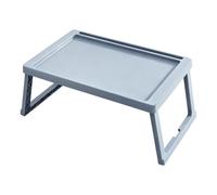 Plateau de lit pliable 54 x 35,5 cm en plastique pour ordinateur portable | Surface anti-éclaboussures, pieds pliables, poignée de transport, facile à nettoyer, pour canapé, chambre à coucher