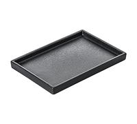 Plateau de Maquillage Redelaenor en céramique Noir pour Accessoires de Salle de Bain pour évier de Cuisine et Plateau décoratif pour la Maison, Petit Plateau d'évier de Salle de Bain pour comptoir