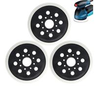 Plateau de Ponçage 125 mm Compatible avec Bosch et SKIL, 3 Pièces | Pour RS035, GEX 125-1 AE, PEX 220 A, PEX 220 AE, SKIL 7402 et 7490, pour Ponceuses Excentriques et Remplacement