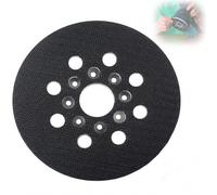 Plateau de ponçage 125 mm compatible avec Bosch GEX 125-1 AE | PEX 220 A/AE, Skil 7402/7490 - Disque à poncer 8 trous avec fixation et aspiration, jusqu’à 14 000 tr/min