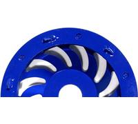Plateau de ponçage diamant PKD - segmentation pointue - Ø 180 mm