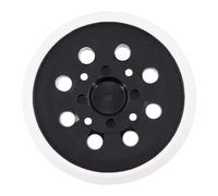 Plateau de Ponçage pour Bosch 125 mm avec Hook et Loop 8 Trous, dureté moyenne avec système accessoires pour ponceuse excentrique PEX 300/400 AE / 4000 AE/Advanced Orbit 18