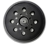 Plateau de Ponçage pour Bosch 125 mm avec Hook et Loop 8 Trous, dureté moyenne avec système accessoires pour ponceuse excentrique PEX 300/400 AE / 4000 AE/Advanced Orbit 18(Noir)