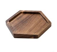 Plateau de pour service en Bois Massif Design Minimaliste - Support Rectangulaire pour Boissons Snacks et Fruits - Décoration Intérieure Chaleureuse(TP08)