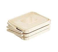 Plateau de préparation des aliments multicouche, étagère de cuisine pliable, 20 x 26 cm, ingrédients et plats, étagère de comptoir peu encombrante pour la cuisine intérieure et extérieure