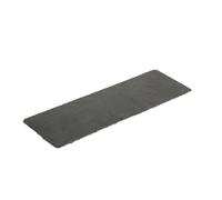 Olympia Lot de 4 plateaux rectangulaires en ardoise naturelle 300 x 100 mm