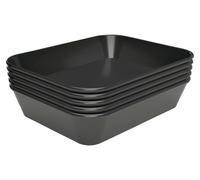 Plateau de présentation, set de 5, 150x190mm, noir