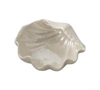 Plateau de rangement en porcelaine blanche en céramique (coquille) | Forme de conque élégante, finition en porcelaine blanche, décoration d'intérieur, peut contenir des boucles d'oreilles