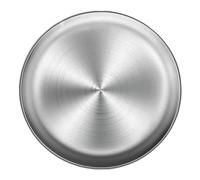 Plateau de rangement multifonctionnel rond de poêle à pizza d'acier inoxydable 26cm