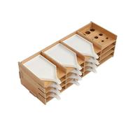 Plateau De Rangement Pour Peinture Diamant 5d, Support En Bois, Multi-Niveaux, Rangement D'outils, Stylo De Perçage, Organisateur D'accessoires De Broderie Diamant 16 Grilles